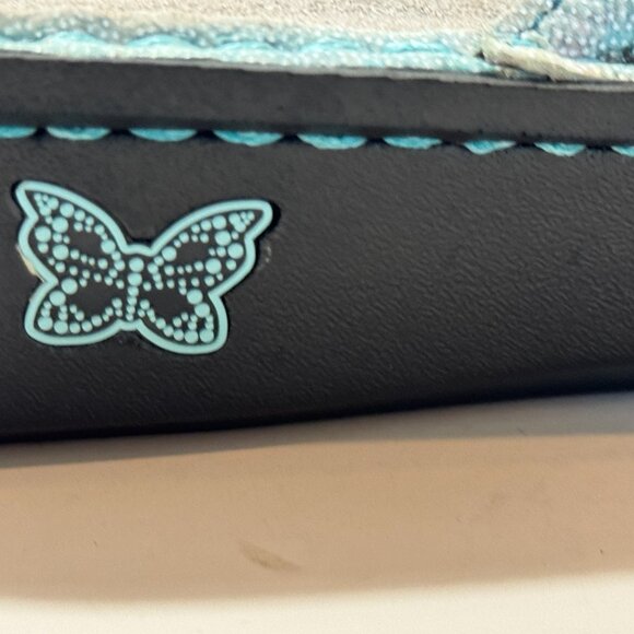 Alegria KYL-168X Leather Slides Sandals EU 36 (US 6–6.5) Butterfly Wedge Pastel - Picture 5 of 13